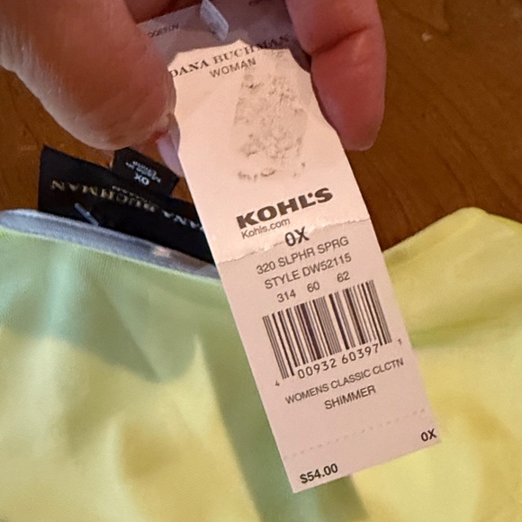 Sequin Yellow Tank Top Dana BUCHMAN size OX - Picture 14 of 17